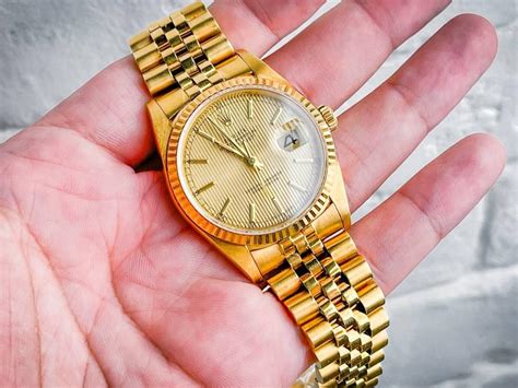 womens fully iced datejust rolex 18k|rolex datejust 18k gold 36mm.